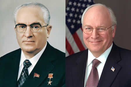 Separated At Birth: Yuri Andropov and Dick Cheney