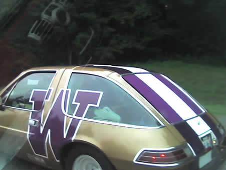 AMC Pacer in University of Washington colors