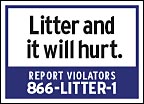 Litter and it will hurt