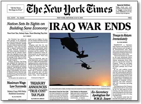 Iraq War Ends: The New York Times